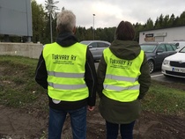 Turvary:n ja Hem och Skola rf:n koordinoima liikkenneturvallisuusviikon tapahtuma toteutettiin vapaaehtoisten vanhempien toimesta. 
